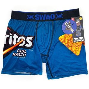 Doritos Cooler Ranch Swag Boxer Briefs Blue Mens Large Underwear Blue Black Gift